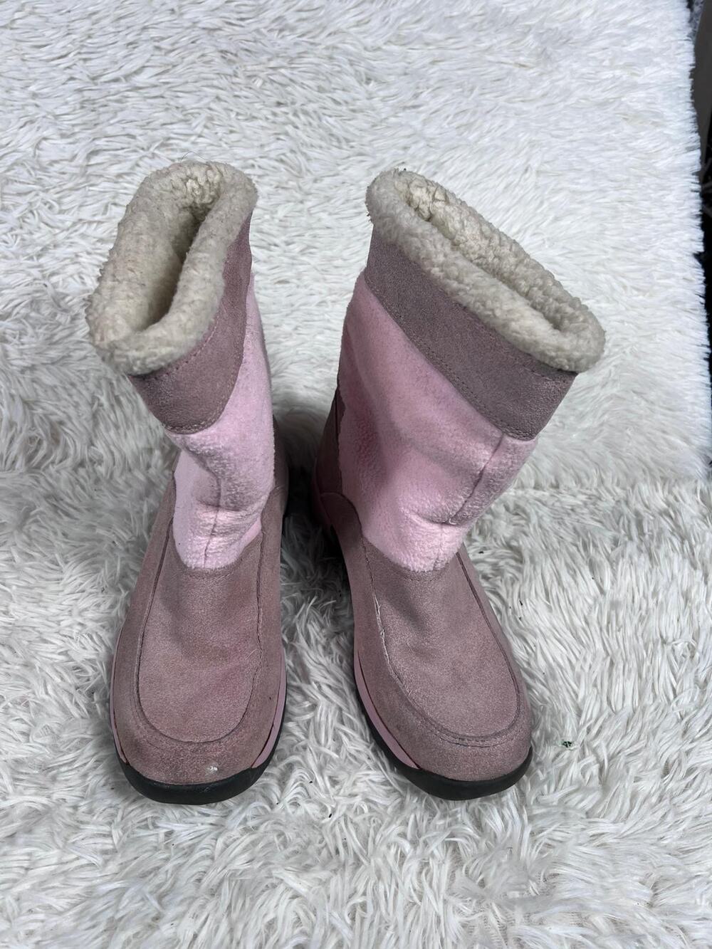 Sporto Polartec Boots Womens Size 8 Medium Suede Leather Insulated Winter Shoes